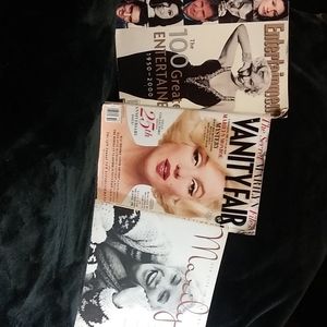 3 Marilyn Monroe books/magazines